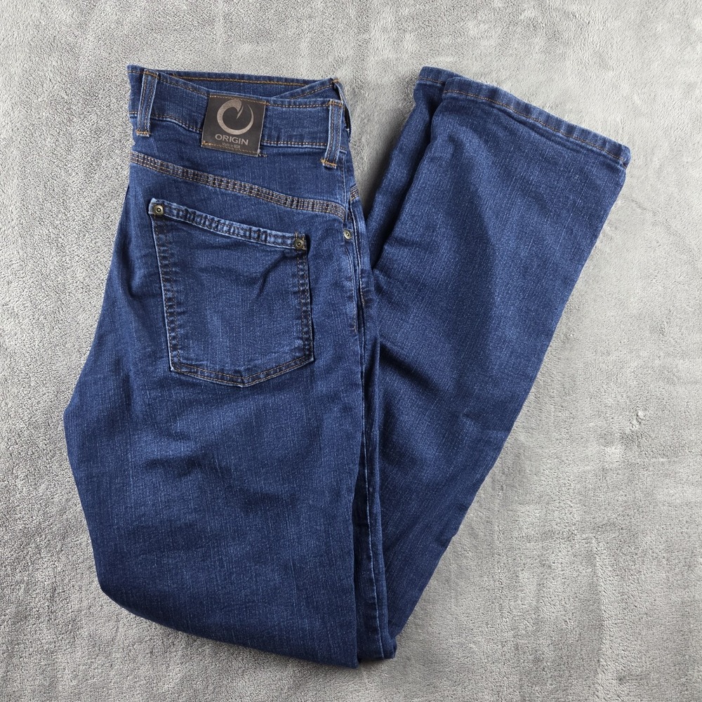 *Origin Maine Jeans Men's 34X36 Inseam Delta 68 Blue‎ Denim Durable Stretch*